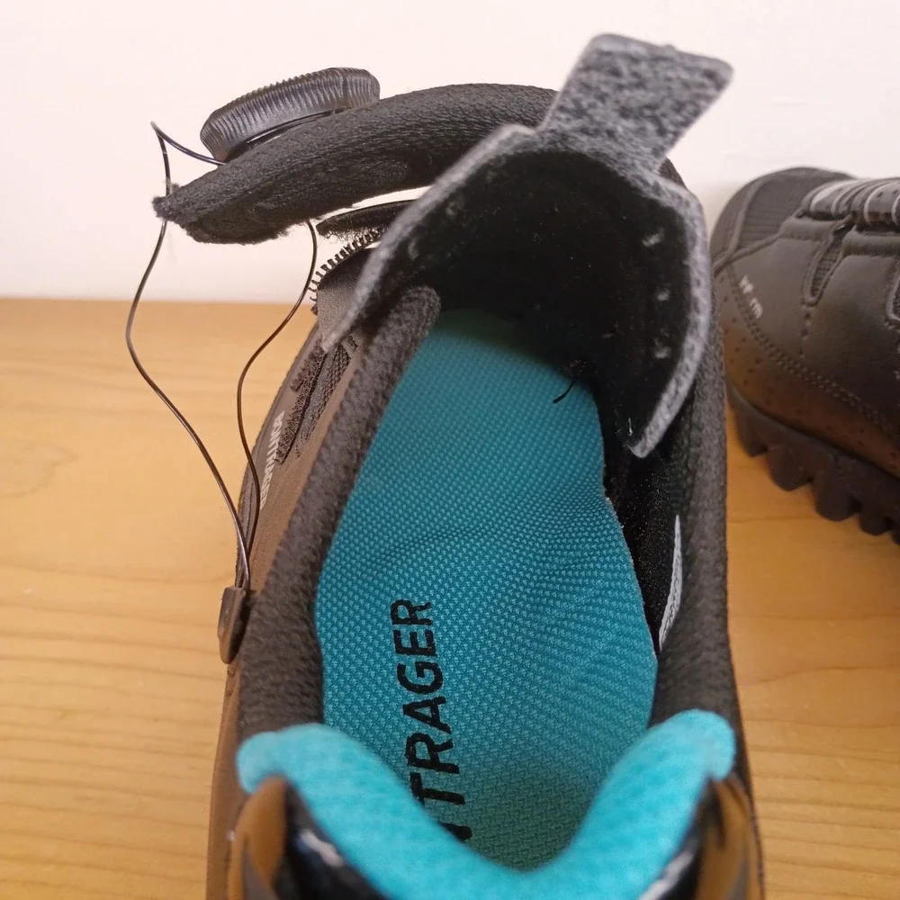 Bontrager Womens Igneo Mountain Bike‎ Cycling Shoes Black Blue BOA Size 5.5
